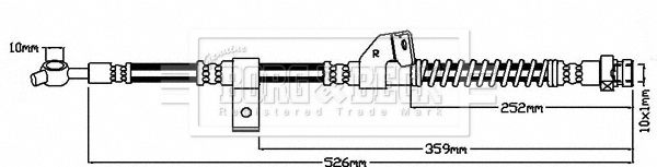 BORG & BECK stabdžių žarnelė BBH7940